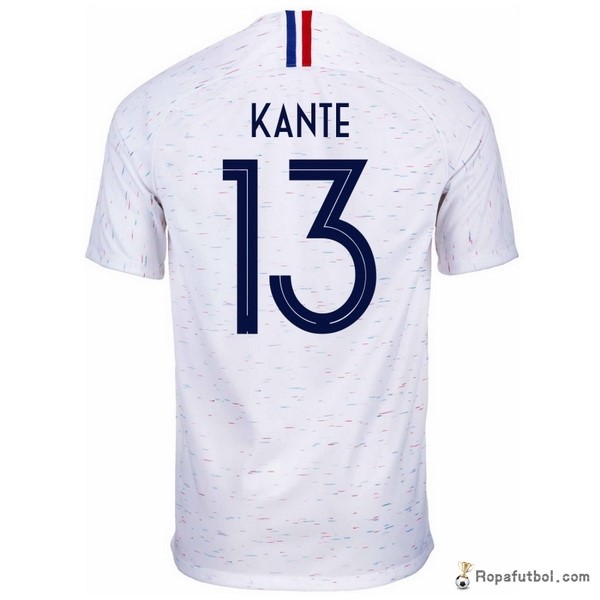 Camiseta Francia Replica Segunda Ropa Kante 2018 Blanco